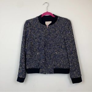 Rebecca Taylor Multi Tweed Bomber Jacket